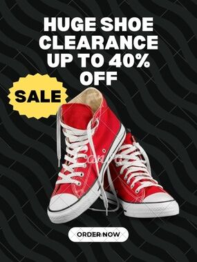 HUGE SHOE CLEARANCE UP TO 40% OFF